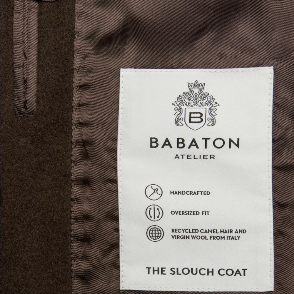 ARITZIA THE SLOUCH COAT BURNT CEDAR SIZE M